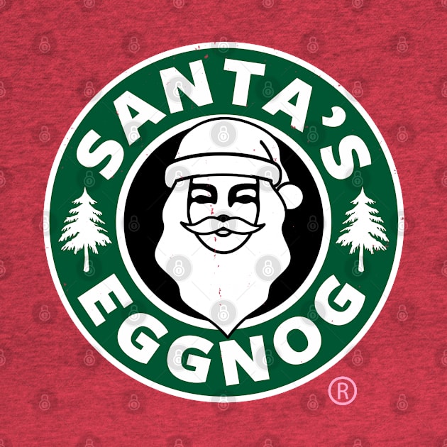 Santa's Eggnog Funny Holiday Christmas Winter Logo Parody by BoggsNicolas